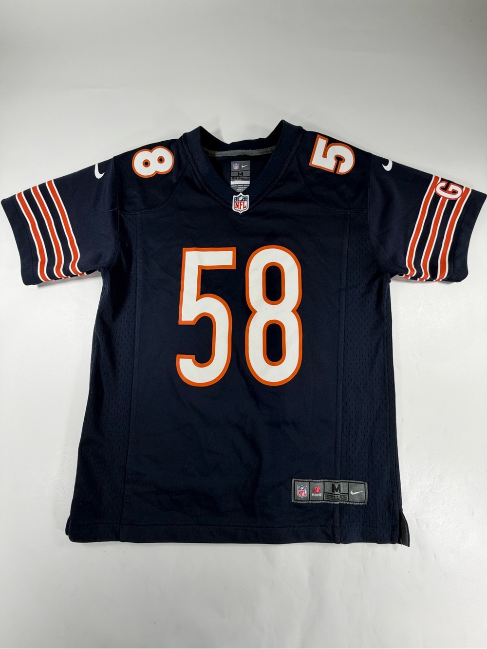 Nike NFL On Field Roquan Smith 58 Chicago Bears Jersey Youth Medium M 10-12 Navy